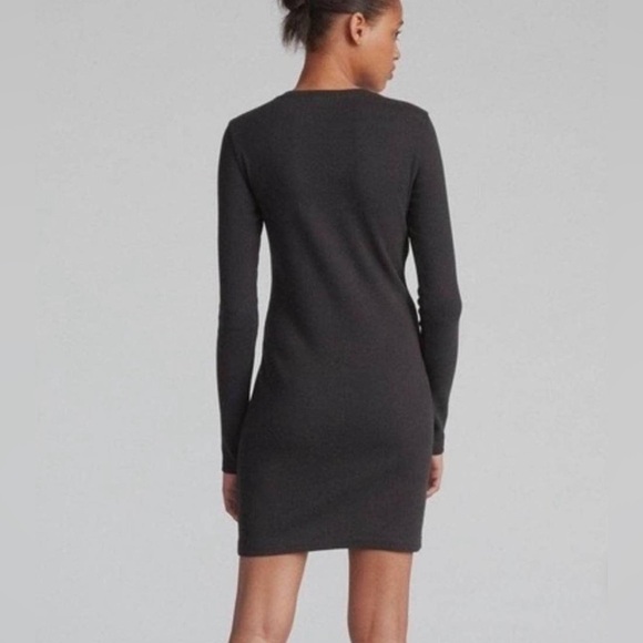 Rag’n’Bone Size Medium Mallory Thermal Ribbed Cotton Mini Dress NWT - Picture 2 of 7